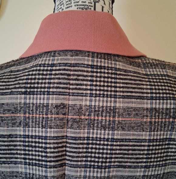 Rebecca Taylor Plaid Double-Breasted Jacket Size 6 / P2P 19 - Picture 9 of 14